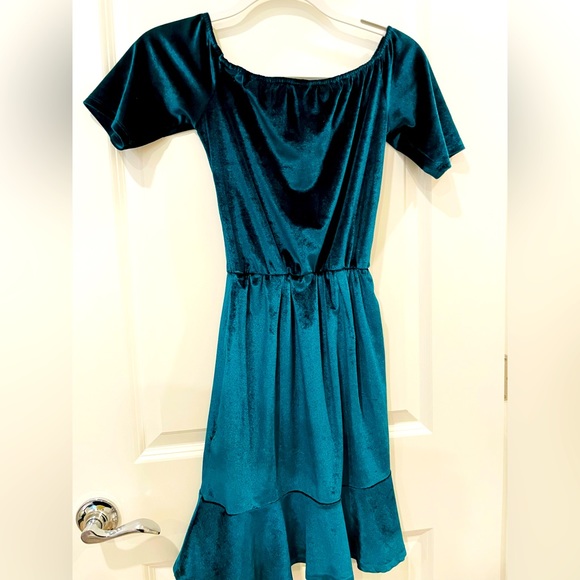 Dresses & Skirts - Velvet Off-shoulder Dress (Small)